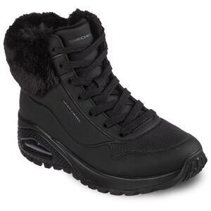 New Skechers Street Uno Rugged Fall Air 2 Sneaker Boot with faux-fur trim 7.5